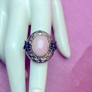 Peruvian Pink Opal Ring